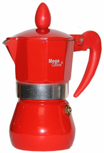 Mega Cocina Aluminum Coffee Maker 6 cup